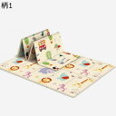 ベビープレイマット 子供用 遊びマット 折り畳み式 両面使用ラグマット ベビーマット 安全無毒 衝撃緩和 超柔らかい 滑り止め 防水 折り畳みカーペット クッションマット 防汚 防音 子供部屋