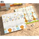 ベビーマット 極厚 赤ちゃん プレイマット プレイマット 折りたたみ 遊びカーペット 厚手 滑り止め付き 両面使用 無臭 振動吸収 教育 耐水性 ギフト 御礼 ??用 玩具敷物 子供ゲームパッド