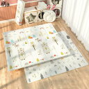 プレイマット ベビー 子どもプレイマット 折り畳み式 ベビープレーマット 衝撃緩和 滑り止め 防水 ベビーマット 子供のゲームパッド 持ち運びやすい XPE素材...