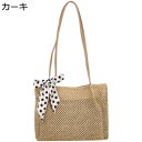 カゴバッグ レディース 肩掛けバッグ 可愛い トートバッグ スカーフ付き お花見 リゾート風 水着 ペーパー素材 2way お祭り 出掛け リゾートバッグ ギフ...
