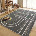 プレイマット 道路ラグ 子供用 ロードマップ 線路図柄 ベビーフロアマット 小学校 洗えるラグ 誕生日プレゼント ホットカーペット 水洗い可 大きい ダイニング 幼稚園 保育園の入学 入園準備 居間