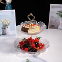 ケーキスタンド デザートラック 3層 2層 ガラス 西洋風 花型 蝶飾り 誕生日 宴会テーブル 記念日 収納ホルダー ケーキデコレーションツール コンパクト ロングブーツ サービングプラッター 可愛い