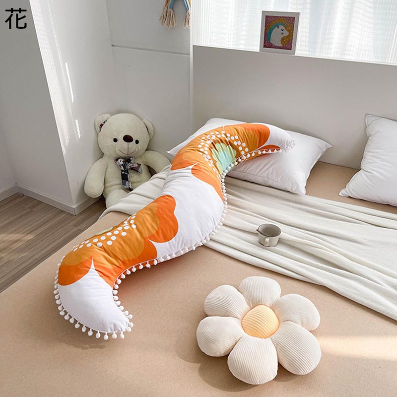 抱き枕 海馬 波柄型 マタニティ 妊婦 妊娠 全身枕 授乳クッション ボディーフィット 肘置き 足置き 腹部をサポート 横向き 柔らか 綿 等ロング ソファー ベッド ボディピロー 添い寝枕 安眠 体圧分散 多機能