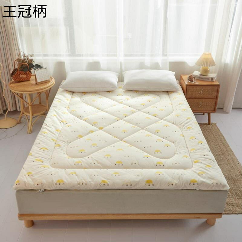 綿100 マットレス 敷きマット 敷パッド シングル セミダブル シーツ 厚 花柄 熊柄 コットン 丸洗い可 ..