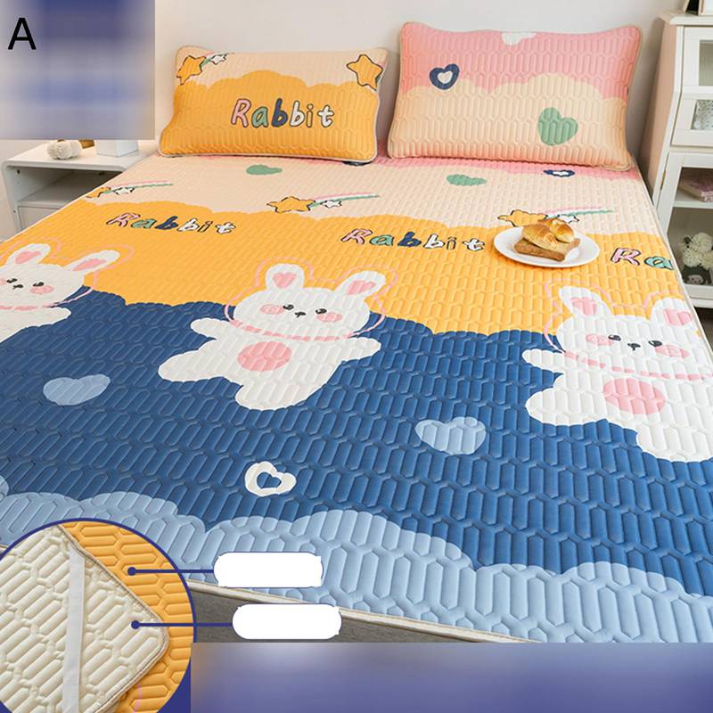 敷パッド 天然ゴム ラテックス 接触冷感 ベッドシーツ 敷きマット 春夏 シングル セミダブル 可愛い 枕..