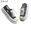 キャンパスシューズ 透かし彫り レディース メッシュスニーカー 厚底 4cm レースアップ ゴム ローカット 春夏秋 カジュアル プラットフォーム スポーツサン...