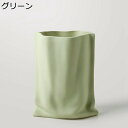 フラワーベース 花瓶 紙袋スタイル 花器 セラミック 陶器 一輪挿し 北欧 INS風 花びん モダン 装飾家の装飾 和風花瓶 ドライフラワー 生け花 造花 結婚式 ギフト キッチン リビングルーム