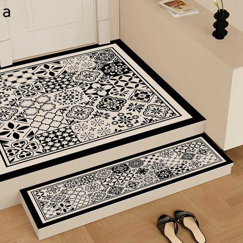階段マット 階段 防音 滑り止め 階段マット 洗える 吸着式 アンティーク 花柄 洗える 階段カーペット 吸着マット階段敷き ズレない 床保護 転倒防止 キズ防止 猫犬階段滑り止めマット 子供や床暖房対応