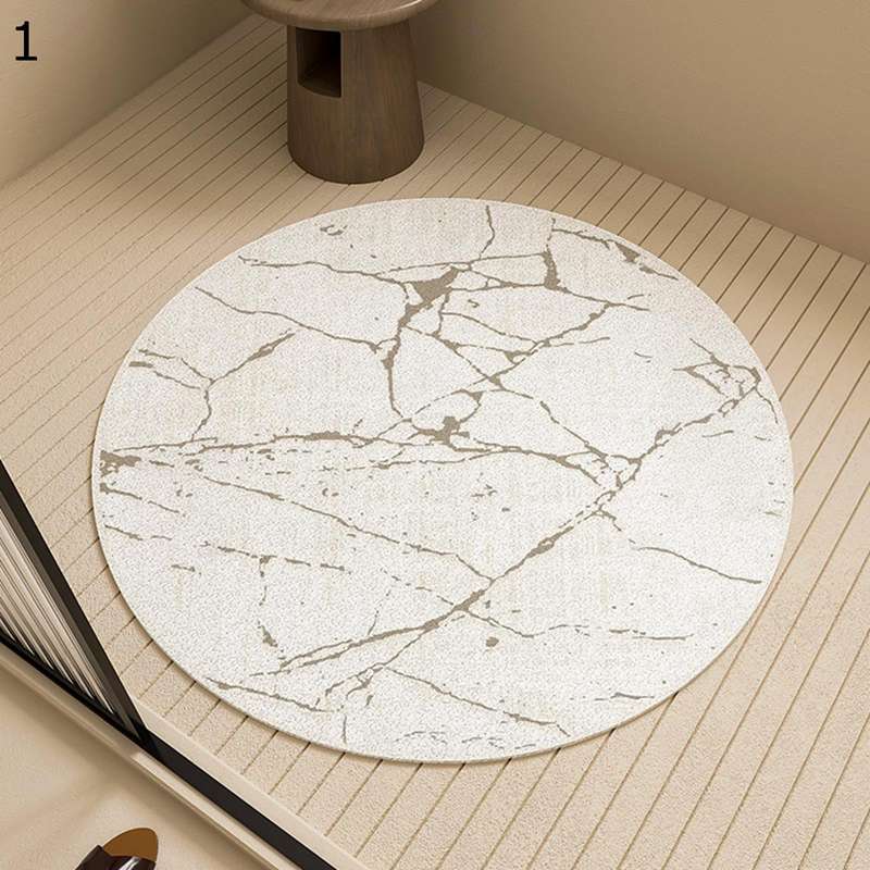 お風呂マット 円形ラグ 花柄 カーペット 足元マット 入口マット ラウンド 透かし彫り 足洗いマット 衝撃吸収軽量 ズレない 汚れ落とし 防滑 洗濯可能 モダン 北欧 脱衣所 店舗用 バス シャワー