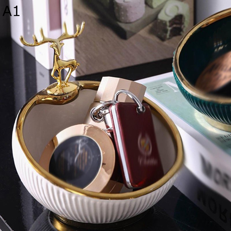 鍵置き 玄関収納 卓上収納 キー収納 鹿の置物 収納ケース 小物入れ 多機能 小物収納 腕時計収納 可愛い おしゃれ 面白い カスケット 彫刻装飾 動物像 ギフト 玄関 雑貨 インテリア小物 プレゼント 誕生日