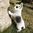 かわいい猫の置物 ガーデンオーナメント ガーデニング ガーデニング雑貨 癒しグッズ 本物そっくり オーナメント 動物 ?樹脂彫刻 耐久性 屋内屋外装飾用 園芸用品 お庭 カップル アウトドア ベランダ 贈り物