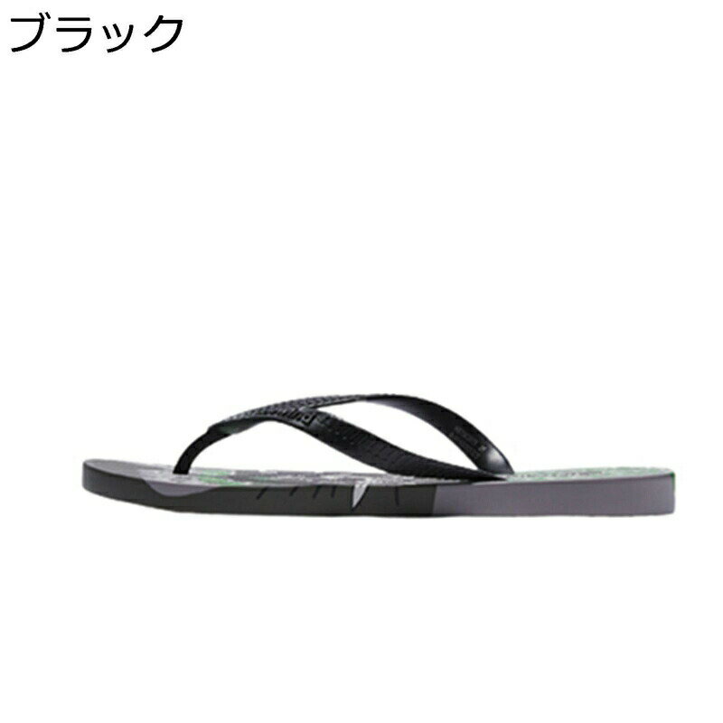 メンズサンダル 英語柄 EVA防臭素材 ビーチサンダル ビーサン ベランダスリッパ 夏用 縮まない 室内/室..