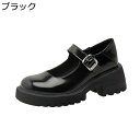 ロリータシューズ ロリィタ靴 レディース jk靴 ハイヒールパンプス 本革 エナメル 6cm太ヒール バックル 美脚 細身 厚底 可愛い 学生 女子 メイド靴 コスプレ 滑り止め お嬢様風 デート
