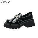ローファー レディース ラインストーン スリッポン 厚底 エナメル 大きいサイズ jk制服 カジュアル 痛くない 軽い 厚底パンプス チャンキーヒール コンフォート 安定感 歩きやすい 革靴 走れる