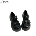 厚底パンプス レース ロリータ レディース リボン フリル 地雷系 サブカル ゴスロリ ロリータ靴 エナメル プラットフォーム ラウンドトゥ メイド靴 コスプレ 可愛い 痛くない 快適 クッション性