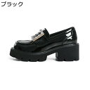 ローファー 本革 太ヒール7cm レディースシューズ 厚底靴 甲飾り スリッポン パンプス レザー 粗いかかと 可愛い 安定感 カジュアル ファッション 春夏 柔らか 身長アップ 細見え ブラック ベージュ