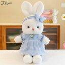 ウサギぬいぐるみ ワンピース兎 縫い包み うさぎ かわいい 大きい 子供 女の子 抱きまくら 添い寝枕 人形 おもしろ お誕生日プレゼント 癒される 柔らかい 安眠 贈り物 恋人 洗える