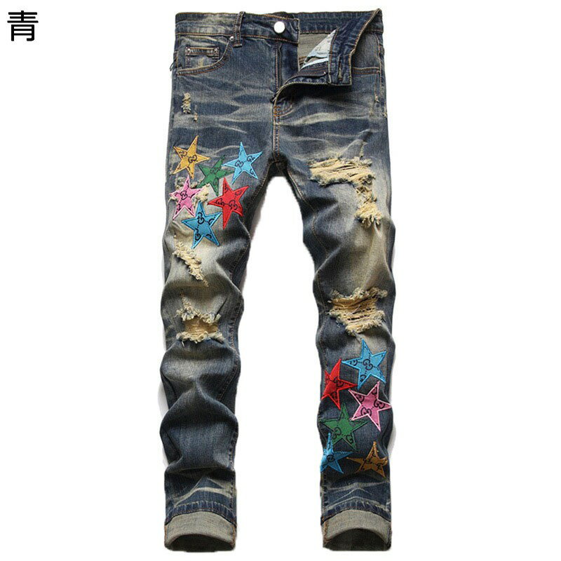 　　　 ◆◇◆人気の秘密◆◇◆ 【生地感】肌触りのいい優しい生地感で着心地も◎ 少し薄手の生地感なので軽い着心地でストレスなく着こなせます。ボタンとファスナーの標準的な作りになっています。 【ウォッシュ加工】アジのあるウォッシュ加工は着こなしに深みを与えてくれるので、シンプルなスタイリングでもこなれ感を引き立ててくれおしゃれに魅せてくれます。 【ゆったり】感をたっぷり味わえる一枚！股上が深く太もも部分もゆったりとしているので動きやすく履き心地が豊かでストレスを感じません。男っぽい雰囲気を存分に楽しめる1本です。 【幅広層の方に】キレイめスタイルの外しアイテムから、機能面を活かしてレジャーシーンまで着回し可能です。通勤・通学・カジュアルまで、幅広く使えます。20代 30代 40代 50代60代など幅広層の方にお使い頂けます。 【ワイドストレート】のあるデニム素材でどんな姿勢も楽チン！もちろん機能性だけでなく、シルエットにも拘りました。 シルエットは腰周りから裾に向かってストンと落ちるワイドストレート型となっています。ゆったりとした雰囲気を存分に楽しめる1本です。 　　　◆◇◆注意事項◆◇◆ご覧のモニターの環境、撮影環境により実物と色味が異なって見える場合がございます。湿った状態で他のものと擦り合わせると色が移る恐れがあります。濃色品の洗濯時は、白色、淡色と分けて洗ってください。説明 ＿＿＿＿＿＿＿＿★★★★★＿＿＿＿＿＿＿＿ 【商品詳細】 素材: コートン、ポリエステル 【商品紹介】 ◆上品さとナチュラルさを演出するデニムパンツが登場！ コーディネートに欠かせない男スタイル。毎日でも履きたくなるカジュアルライクなアイテム。 ◆肌触りが優しく通気性もよく、汗をかいても蒸れ感がなく着心地とてもいいです。360°美しいシルエットがこの魅力ズボンの登場です。 細かいところも見逃せないファッショナブルな工夫！シンプルなシルエット・流暢なラインがカジュアルな雰囲気を演出します。 ◆シンプルなストライプデザインは、着こなしの幅アップに大きく貢献！ ウエスト部分は、ボタン＆ジップデザインなのでリラックス感も満載です！ 両側にポケット付き、実用でファション感のあるロングパンツ。 ◆彼氏、お父さん、お友達への贈り物としてきっと喜ばれるでしょう。 誕生日、クリスマス、記念日にあなたの家族、友人や恋人のための素晴らしい贈り物にもなります。 柔らかな肌触りで履き心地が良く、絶対に違和感がありません。 ◆【コーデ】普段着にはもちろん、カジュアル、ビジネス、モードにもおすすめです。 部屋着でも外出先でも軽い素材なのでさらっと着こなせ学生 ( 中学生 高校生 大学生 ) から大人の社会人まで幅広く着用出来ます。 Tシャツ、ロングTシャツ、ガーディガン、ジャケット、など合わせることでカジュアルにもビジネスにもいろいろなシーンで活躍すること間違いなしです 【ご注意】 ★洗濯:変形や破損を防ぐため、本制品は手洗いが望ましい。 ★【ご注意】商品写真はできる限り実物の色やサイズに近づけるよう加工しておりますが、写真を撮る時の燈光とお使いのPCモニターにより多少異なる場合がございます。 ご来店ありがとうございます 本店の営業時間：平日＆土曜日10：00〜19：00　 【24時間注文受付】 当商品に関する問題はどうぞ弊店のメアドまでにお気軽にお問い合わせください。 ☆本店は他の服/シューズなど種類の豊富のぬいぐるみがあります！ 検索キーワード： メンズ デニムパンツ ジーンズ スキニー ダメージ 美脚 ジーパン アメカジ ワイドデニム ワイドパンツ バギーパンツ バギー カーゴパンツ トラックパンツ ワーク ゆったり メンズファッション ルーズ イージー 2本ライン カットデニム トラックパンツ スポーティー ルームウェア スウェットパンツ ストリート バルーンパンツ トレンド hiphop系 バルーンパンツ ロングパンツ イージー イージーパンツ チノパン ジョガーパンツ メンズ カーゴパンツ テーパードパンツ ズボン ストレッチ カットデニム 大きなサイズ 男 ヒップホップ