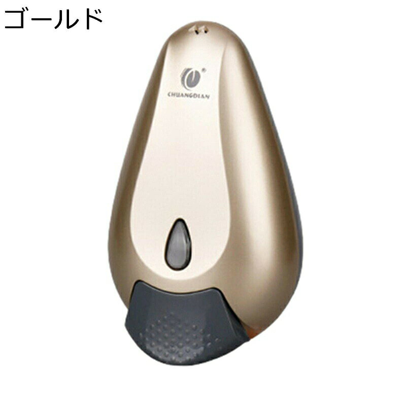 ソープディスペンサー 手動ディスペンサー シャンプーボトル 壁掛け コンディショナー 詰め替え容器 水滴型 簡単設置 500ml大容量 食器洗剤 台所洗剤 ボディソープ お風呂場すっきり 水垢防止 カビ対策 オシャレ 2