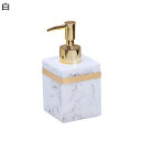 ポンプボトル マーブル ハンドソープディスペンサー 液体石鹸瓶 大理石柄 ローションディスペンサー 詰め替え式 手洗い瓶 手動 コンディショナー 食器洗剤 台所洗剤 シャンプー トイレ バスルーム 北欧風 ホテル