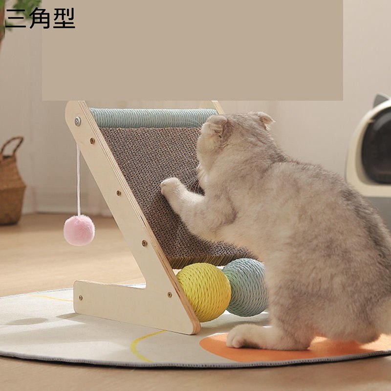 猫の爪研ぎ 爪磨き 縦置き 高密度 強化段ボール おもちゃ付 麻 お手入れ簡単 家具傷防止 天性解放 耐荷..