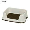 犬のトイレ 分解式 滑り止め オープン 細かいメッシュ 誤飲防止 足を乾燥させ 壁プレート付き 飛び散り防止 ペットトイレトレー しつけ 取り付け簡単 床を保護 トレーニング 洗える pp