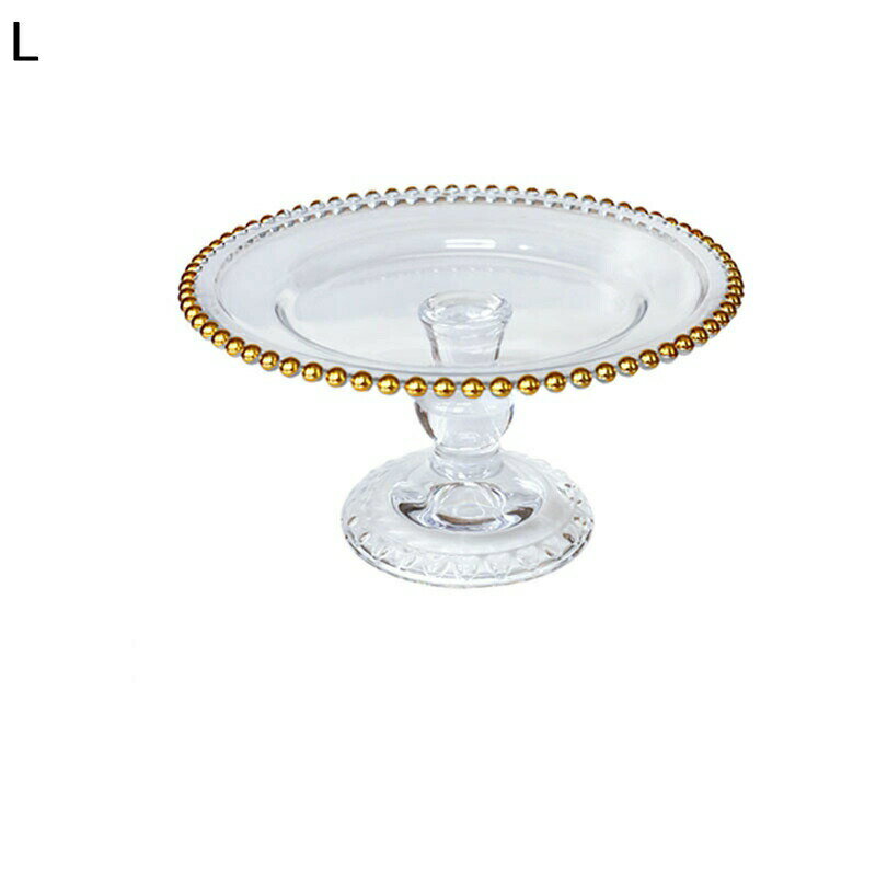 ケーキスタンド ガラス 透明 ケーキプレート クリア ケーキ台 デザートスタンド ケーキ展示用 テーブルデコレーション お菓子皿 コンポート ケーキディスプレイスタンド クリエイティブ 結婚式 パーティー