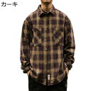 チェックシャツ 長袖シャツ 男性用 耐摩耗 形態安定加工 カジュアル フィット ベーシック オシャレ アウター 大きいサイズ 前開き ファッション ゆったり 通...