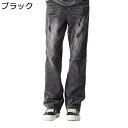 デニムパンツ メンズ ストリート スリムパンツ ゆったり ロングパンツ ストレート ジーンズ ダメージ カジュアルパンツ Gパン おしゃれ ファスナー付き カッ...