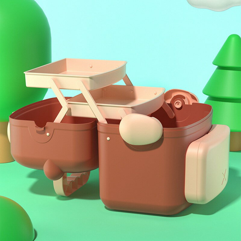 薬ボックス 救急箱 薬箱 3段式 折り畳み式 熊 薬ボックス かわいい キッズ 子供 くすり整理 収納用品ボックス 小物ケース 多機能 応急手当 軽量 薬用 患者 密封防水 持ち運び便利 家庭用 学生 密閉 防湿