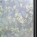 花柄窓フィルム 窓用 花柄 葉 窓飾りシート フィルム ガラス 断熱シート 目隠し 外から見えないシート 静電貼り 剥がせる 水で貼る ベランダ ベッドルーム 風呂場 引越し祝い 新生活
