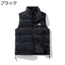 ダウンベスト メンズ 保温ベスト アウター ノースリーブ チョッキ 重ね着 厚手 ジレ 防風 防寒対策 暖か シンプル 無地 スタンドカラー ショート カジュアル 軽量 大きいサイズ アウトドア 普段着