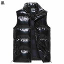 ダウンコットンベスト メンズ 大きいサイズ S-5XL 光沢感 中綿 ベスト ジップアップ ライト チョッキ 無袖アウター あたたかい トップス 秋冬服 保温性...