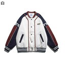 スタジャン スタジアムジャンパー メンズ アメカジジャケット パッチワーク 野球服 ブルゾン 刺繍飾り 春秋冬 防寒防風 ヴァーシティジャケット ルーズ カジュ...