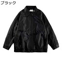ライトジャケット フェイクレザージャケット メンズ 長袖 ジッパー PU革 ラベル ジッパー ヴィンテージ シャツジャケット ブレザー ライダース ルース ストリート カジュアル 春秋冬 保温