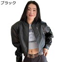 大きいサイズ レディース PU革ジャン 長袖 ジッパー ライトジャケット フェイクレザー ショート 立ち襟 羽織り 秋冬 スタジャン 保温 防寒対策 ライダースジャケット モト アウター