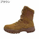 ミリタリーブーツ ハイキングシューズ 登山靴 メンズ サイドジップ タクティカルブーツ 衝撃吸収 滑り止め 厚底 作業靴 耐摩耗性 履きやすい つま先ガード ジ...
