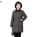 秋冬 裏ボアコート 花柄 中高年 防寒着 保温ジャケット ブルゾン アウター 婦人服 厚手 あったか レディース 外套 ジャンパー 防風トップス カジュアル ロ...