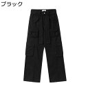 カーゴパンツ 男女兼用 ロングパンツ ストレートパンツ 春秋 青年 ストリート ベルト付き ヴィンテージ 立体裁断 マルチポケット 耐摩耗 耐久性 普段着 スポーツ 通学 旅行 アウトドア