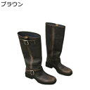 エンジニアブーツ 本革 レディース レザー 騎士ブーツ ビンテージ調 スクエアトゥ ヴィンテージ 粗いかかと ロングブーツ 膝下丈 チャンキーヒール 高筒ブーツ 膝丈 撥水 モード系 美脚