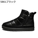 冬用 スノーブーツ ハイキングブーツ メンズ 裏ボア 登山靴 雪靴 サイドジップ 防水性 雪対策 ハイカット あったかい キルト加工 脚長 履きやすい 防滑 走...