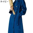チェスターコート ウール100 レディース ラシャコート ロングアウター スーツジャケット テーラード 厚手 秋冬服 防寒防風 ビックシルエット フェミニン ベルト付き レジャー シンプル