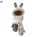 うさぎ耳マフラー 3in1 手袋 レディース マフラー 切り替え 耳付き ミント 一体型 萌え萌え 可愛い 秋 冬 寒さ 多機能 厚い モコモコ 小顔効果 アニ...