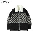 ジャケット メンズ チェック柄 ボアジャンパー デニムジャケット パッチワーク レディース コート ブルゾン 秋用 冬物 分厚い 軽量 保温性 防風 ストリート...