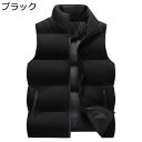 中綿ベスト 5xl 袖なしジャケット メンズ 中綿コート ダウン ジッパーポケット ビッグサイズ 無地 タートルネック チョッキ ジャケット 冬用ベスト 厚手 ...