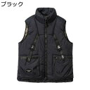 メンズ 中綿入りベスト レディース ダウンコットンベスト ペアルック 大きいサイズ 立ち襟 ワークべスト ノースリーブ ジッパーポケット 秋冬ベスト 保温保暖 ...