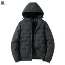 ダウンジャケット ダウンコート メンズ 冬服 フード付き 中綿 大きい スリム 大きいサイズ 厚手 防寒 暖かい 防風 コート カジュアル シンプル アウター ...