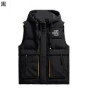 ダウンコットンベスト ベスト メンズ 大きいサイズ L-7XL 兜布口袋 立ち襟 ジップアップ ラージポケット 中綿 冬服 あったか トップス 無袖ジャケット ...