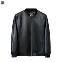 革ジャン メンズ フェイクレザー アウター コート 菱形柄 裏ポケット Vネック ジップアップブルゾン 革ジャケット 大きいサイズ カジュアル 流行 トレンド トップス お洒落 速乾 春着 秋服
