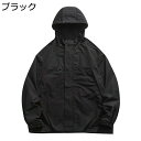 フード付き ウインドブレーカー ジャケット メンズ オシャレ ブルゾン アウトドア カジュアル ジャンパー 作業着 ゆったり 春秋 アウター トップス 薄手 防寒 防風 大きいサイズ